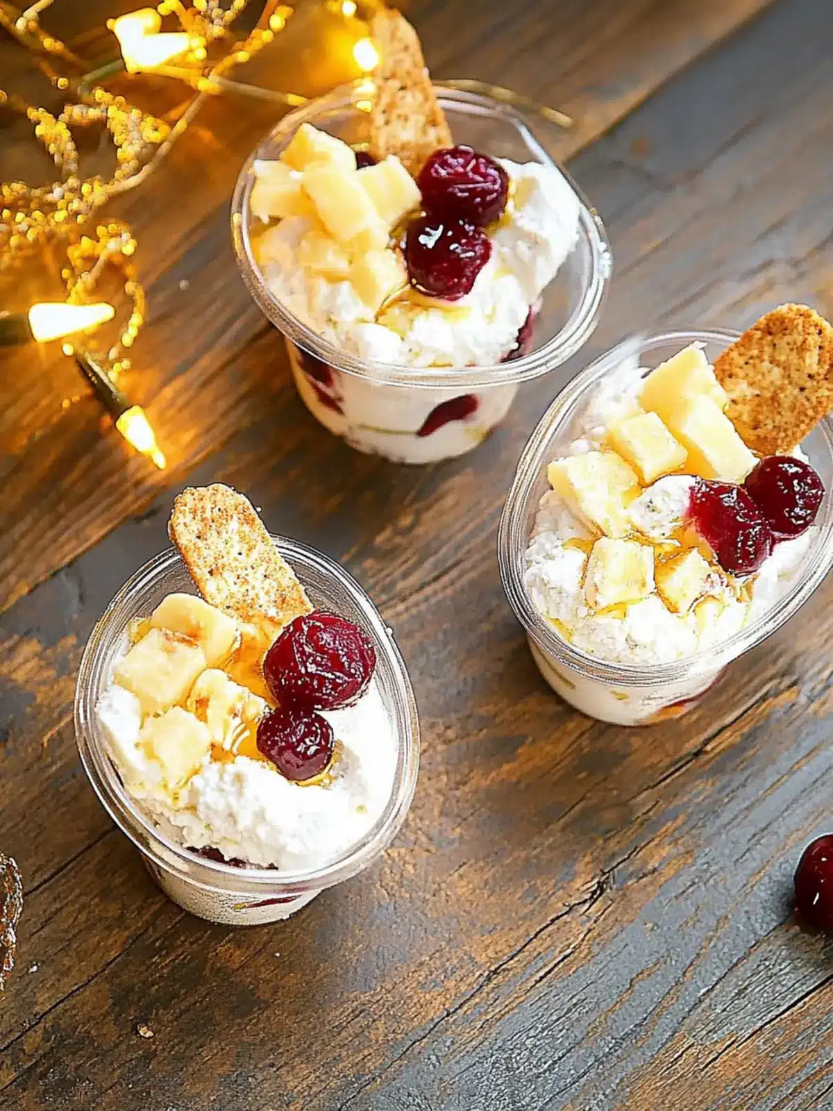 Cranberry Goat Cheese Mini Dips: Easy Christmas Appetizer Delight 2 Cranberry Goat Cheese Mini Dips (Christmas Appetizer)