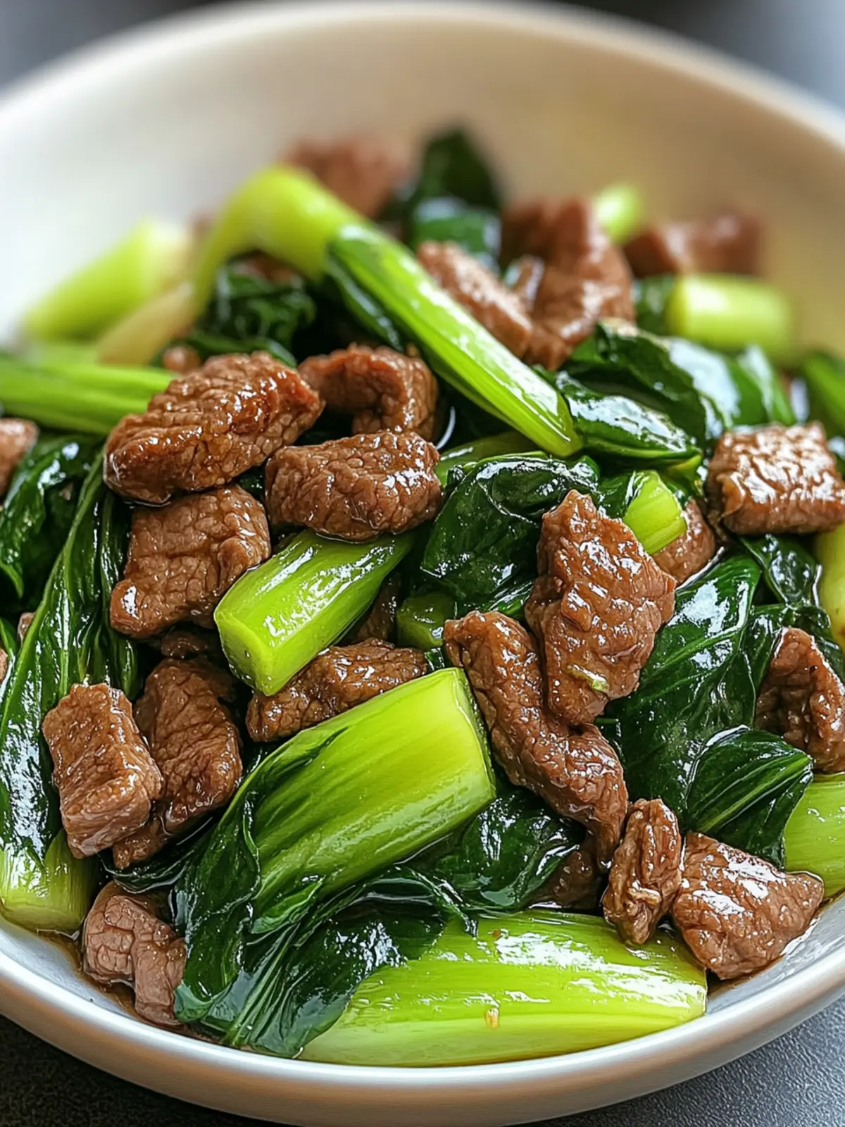 Quick and Easy Bok Choy Stir-Fried Beef