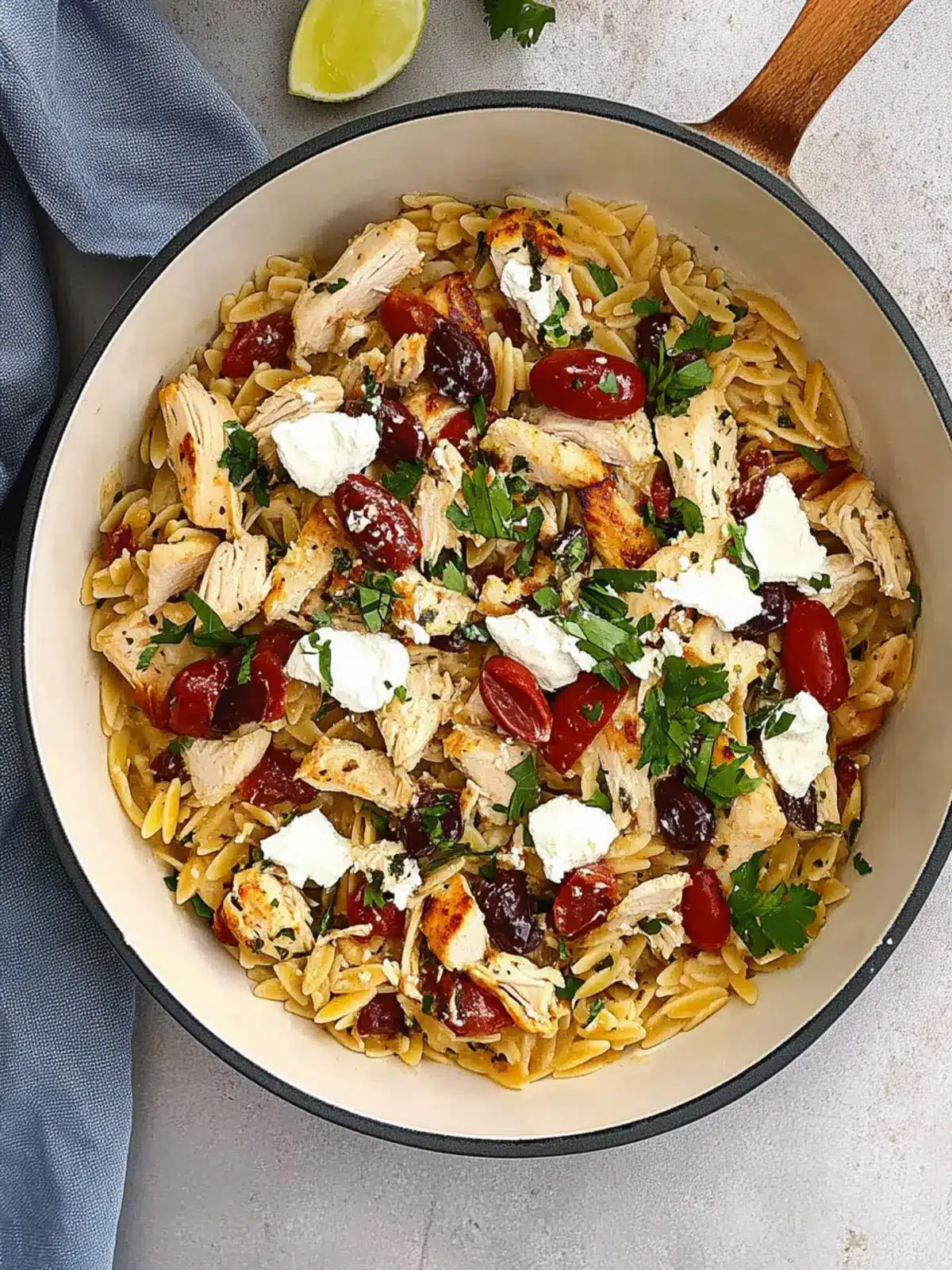 Mediterranean Chicken Orzo: Quick, Flavorful Weeknight Delight 2 Mediterranean Chicken Orzo