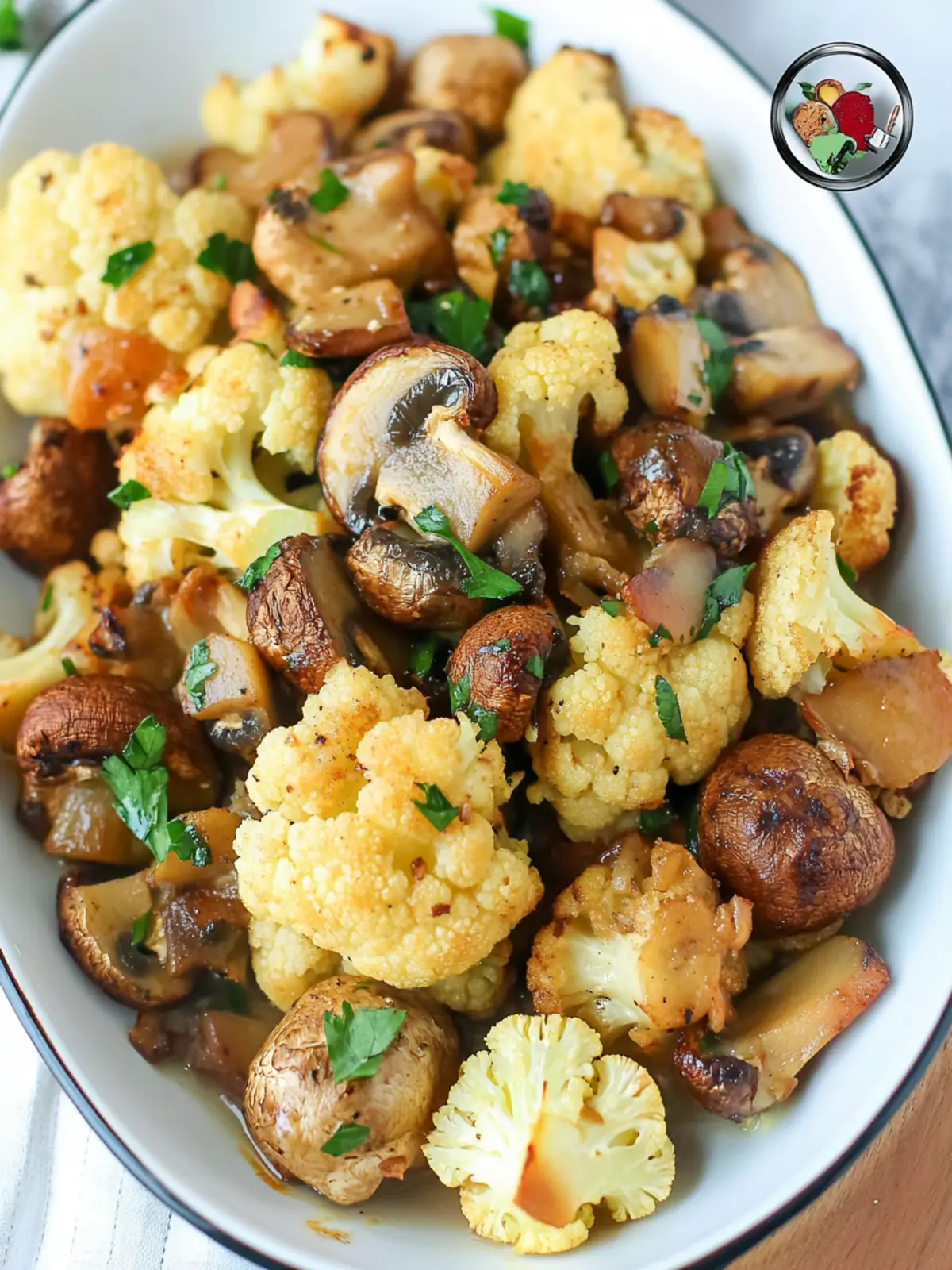 Garlic Cauliflower Mushroom Skillet: Quick and Deliciously Healthy 5 Garlic Cauliflower Mushroom Skillet