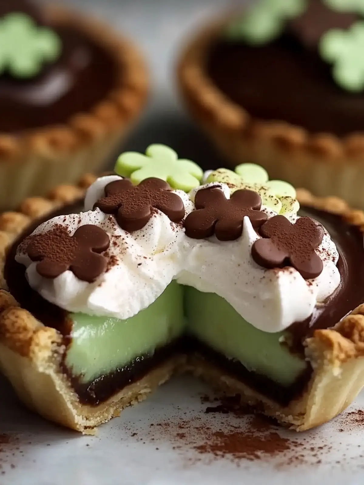 Chocolate Shamrock Pies Recipe