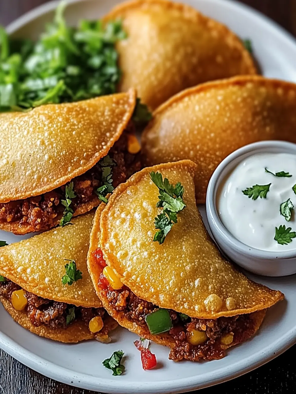 Spicy Crispy Mexican Taco Pockets