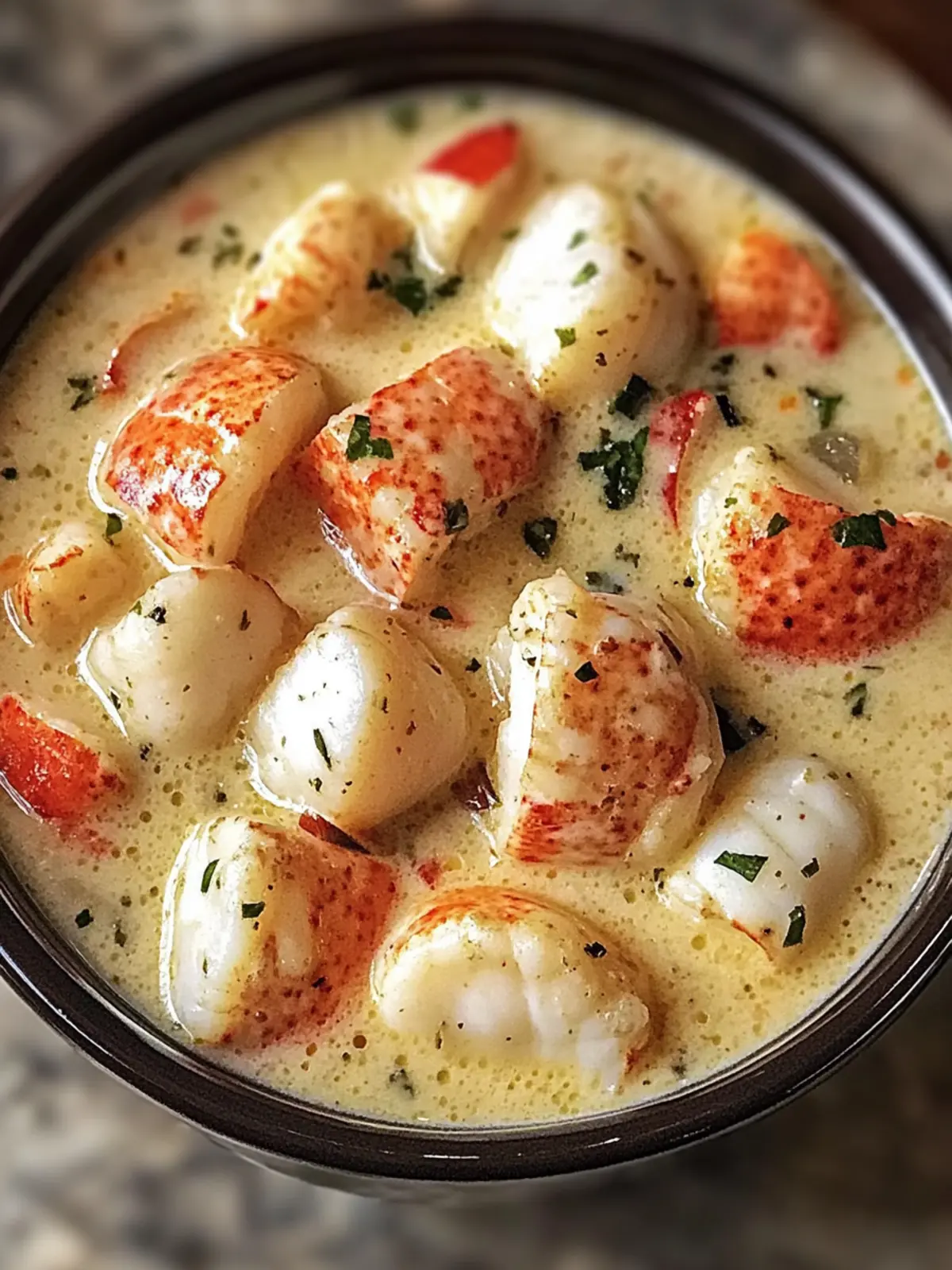 Savor the Sea: Creamy Lobster & Scallop Chowder Bliss 5 Savor the Sea: Creamy Lobster & Scallop Chowder Delight