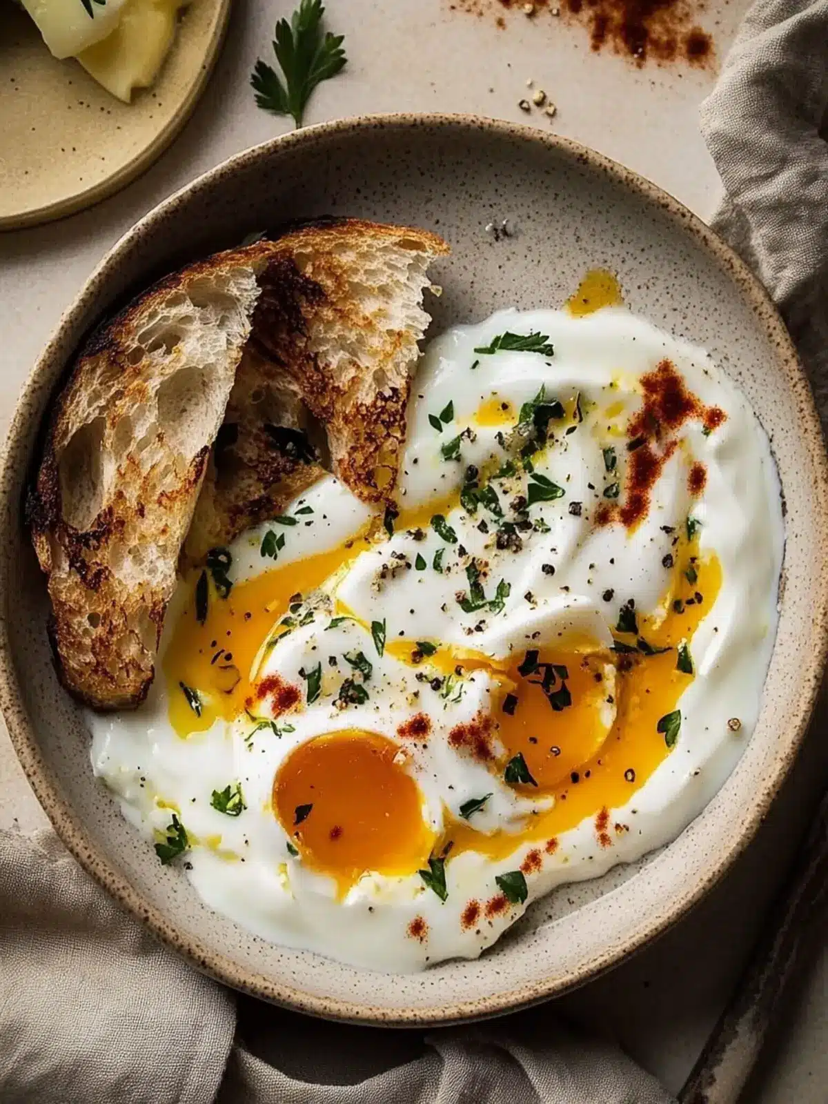 Çılbır: Turkish Eggs with Creamy Yogurt & Spiced Butter Bliss 4 Çılbır: Turkish Eggs with Creamy Yogurt & Butter Sauce