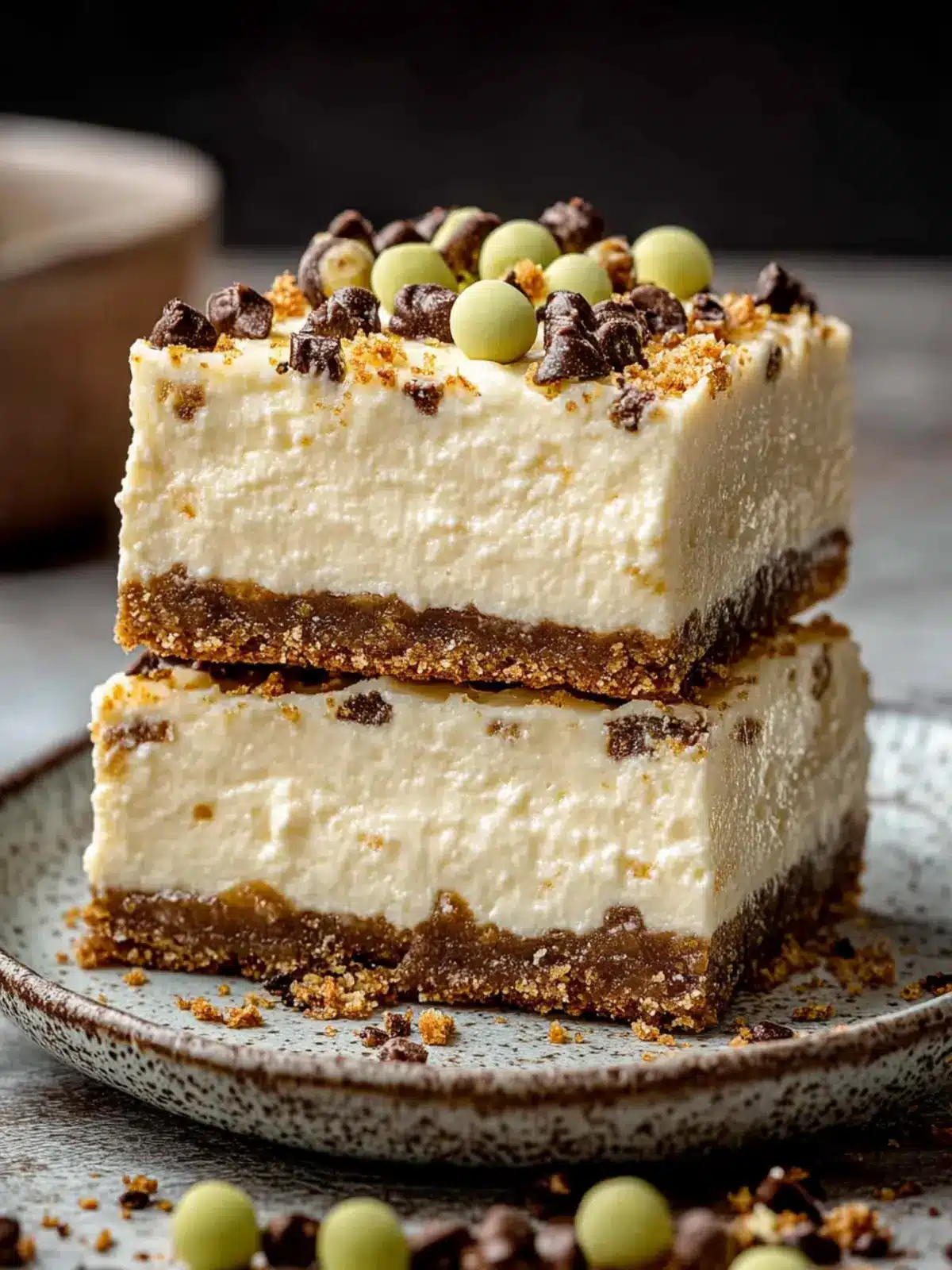 Irresistible Cannoli Cheesecake Bars You’ll Crave Again! 2 Cannoli Cheesecake Bars
