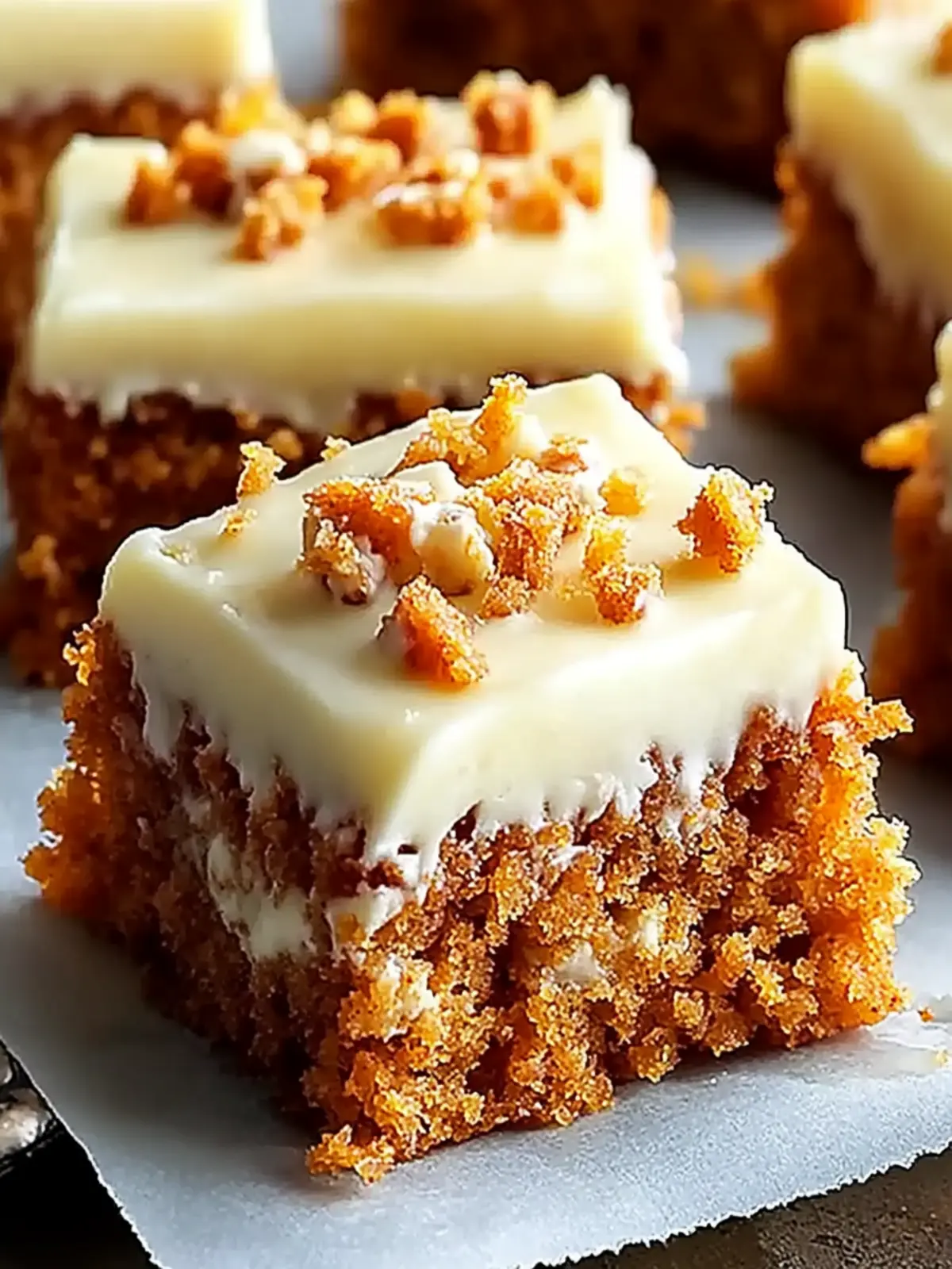 Mouthwatering Decadent Carrot Cake Bars with Cream Cheese Frosting 4 Decadent Carrot Cake Bars with Cream Cheese Frosting