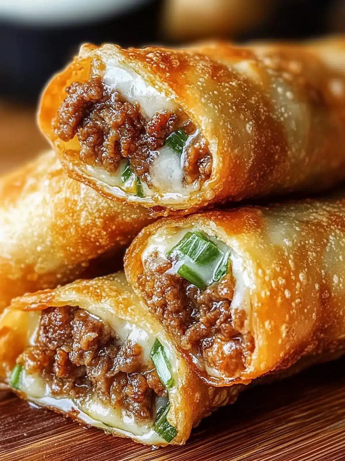 Crispy Philly Cheesesteak Egg Rolls
