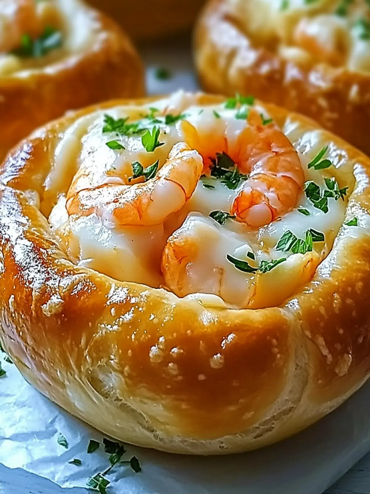 Stuffed Seafood Bread Bowl