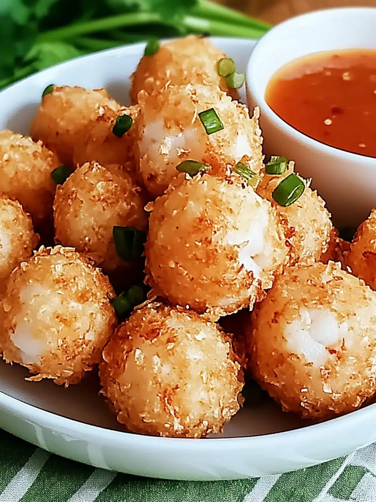 Crispy Shrimp Balls with Sweet Chili Sauce