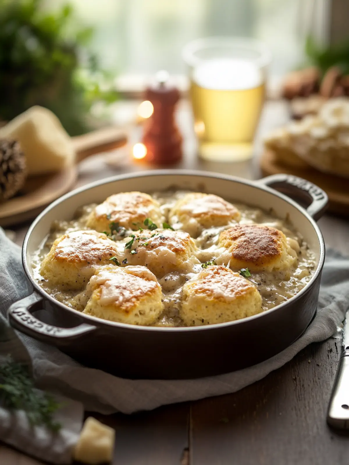Biscuits & Gravy Breakfast Bake