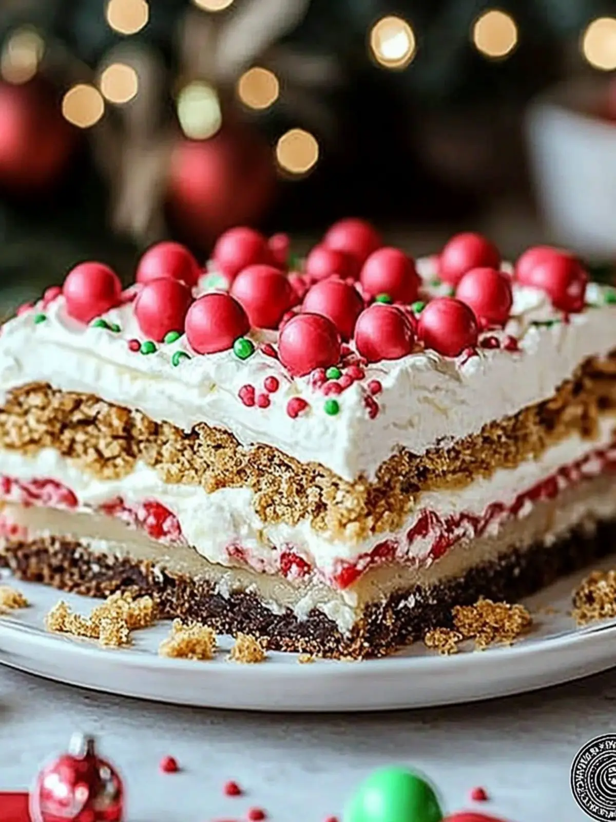 No-Bake Christmas Cookie Lasagna: Festive & Easy Holiday Treat 4 No-Bake Christmas Cookie Lasagna