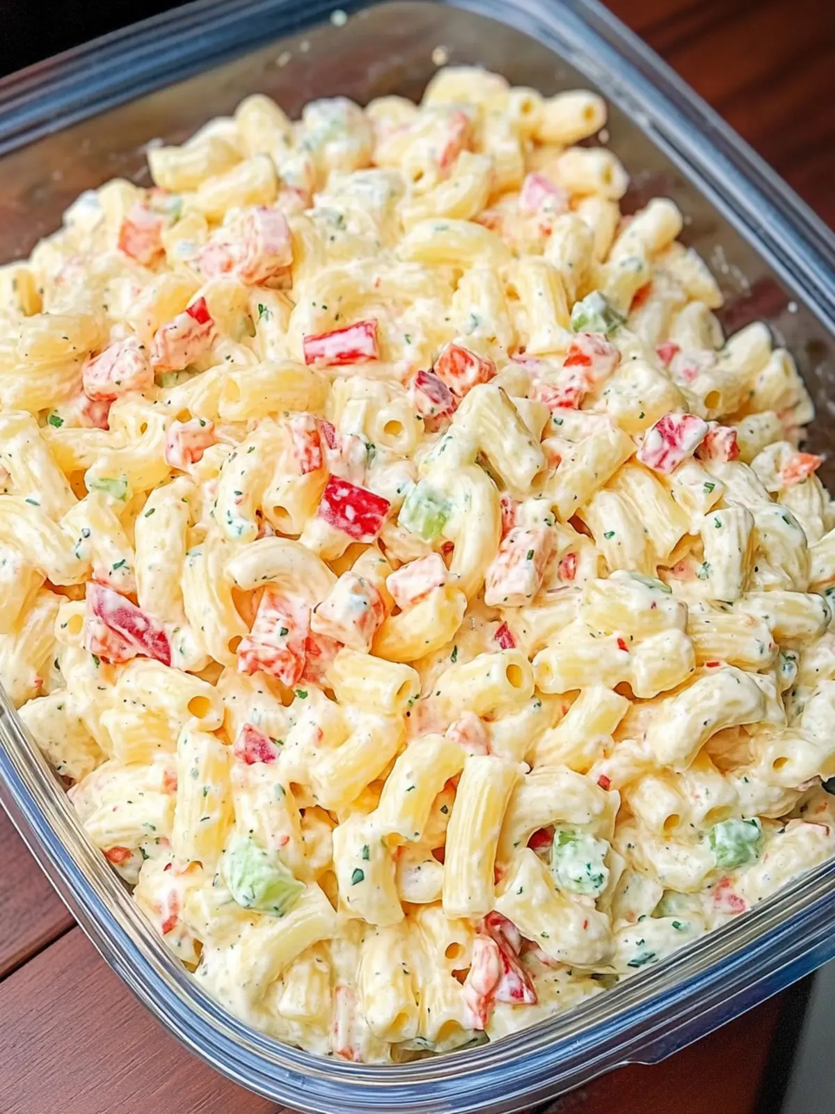 Cheddar Sour Cream Macaroni Salad