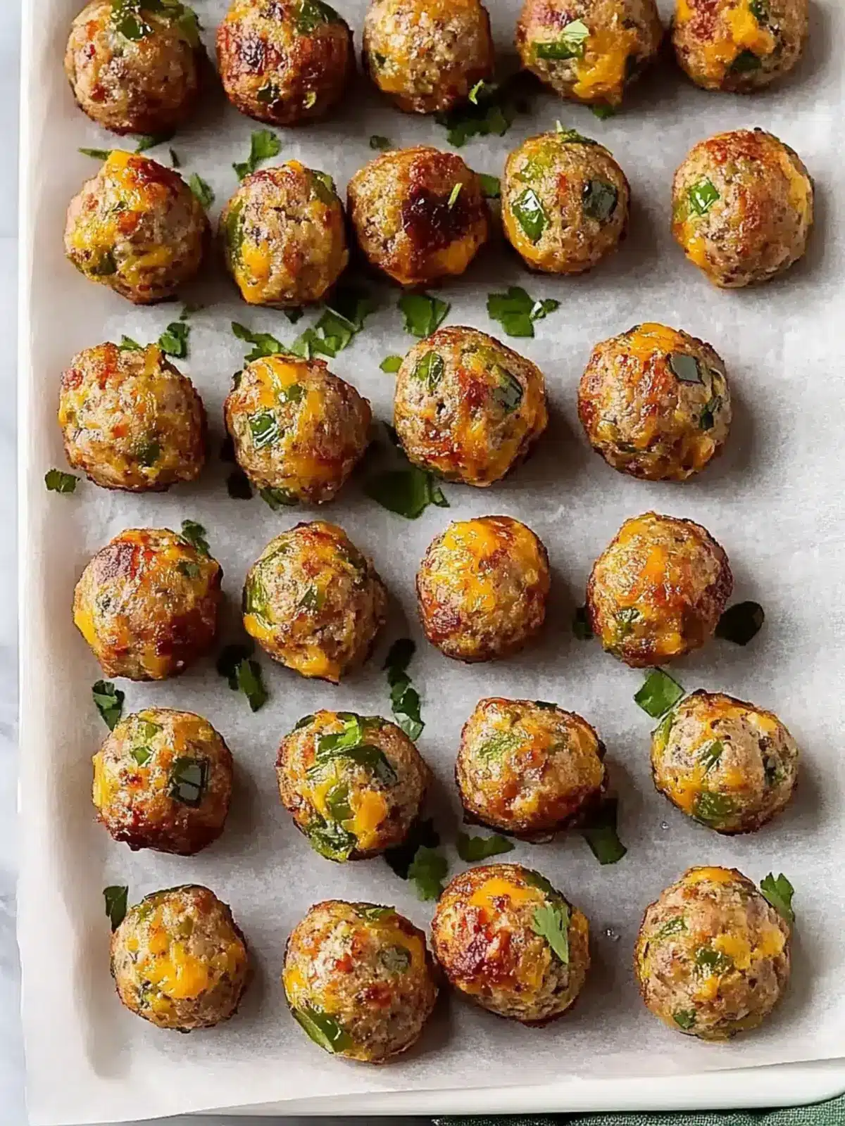 Spicy Jalapeño Popper Sausage Balls for Flavorful Gatherings 2 Spicy Jalapeño Popper Sausage Balls