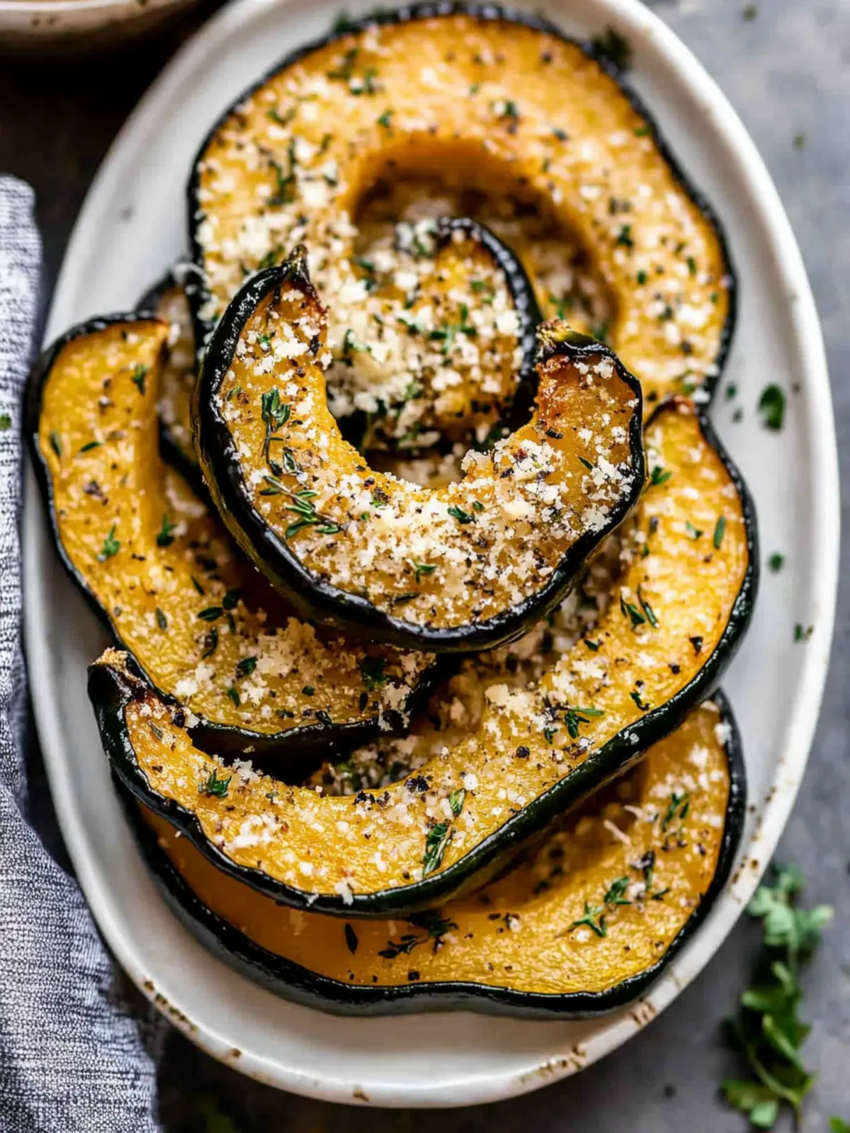 Irresistible Parmesan Herb Roasted Acorn Squash Delight 2 Parmesan Herb Roasted Acorn Squash