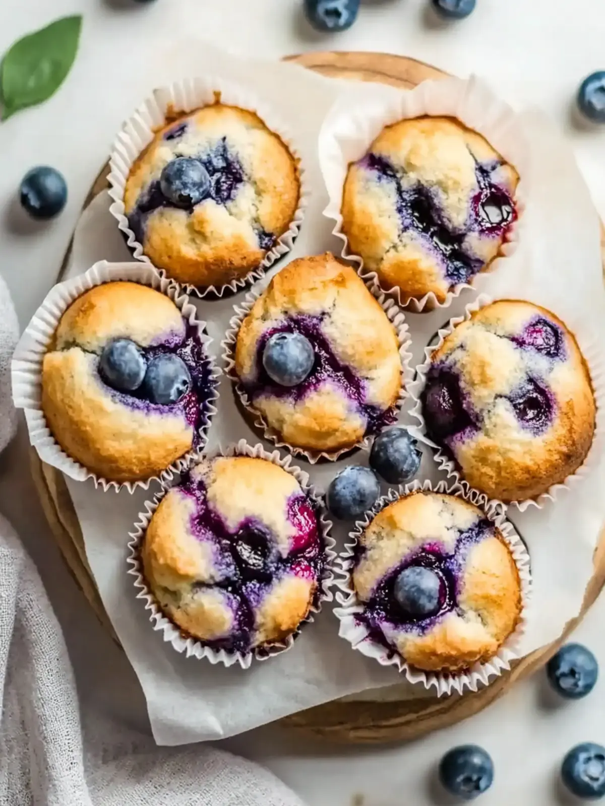 Cottage Cheese Blueberry Muffins