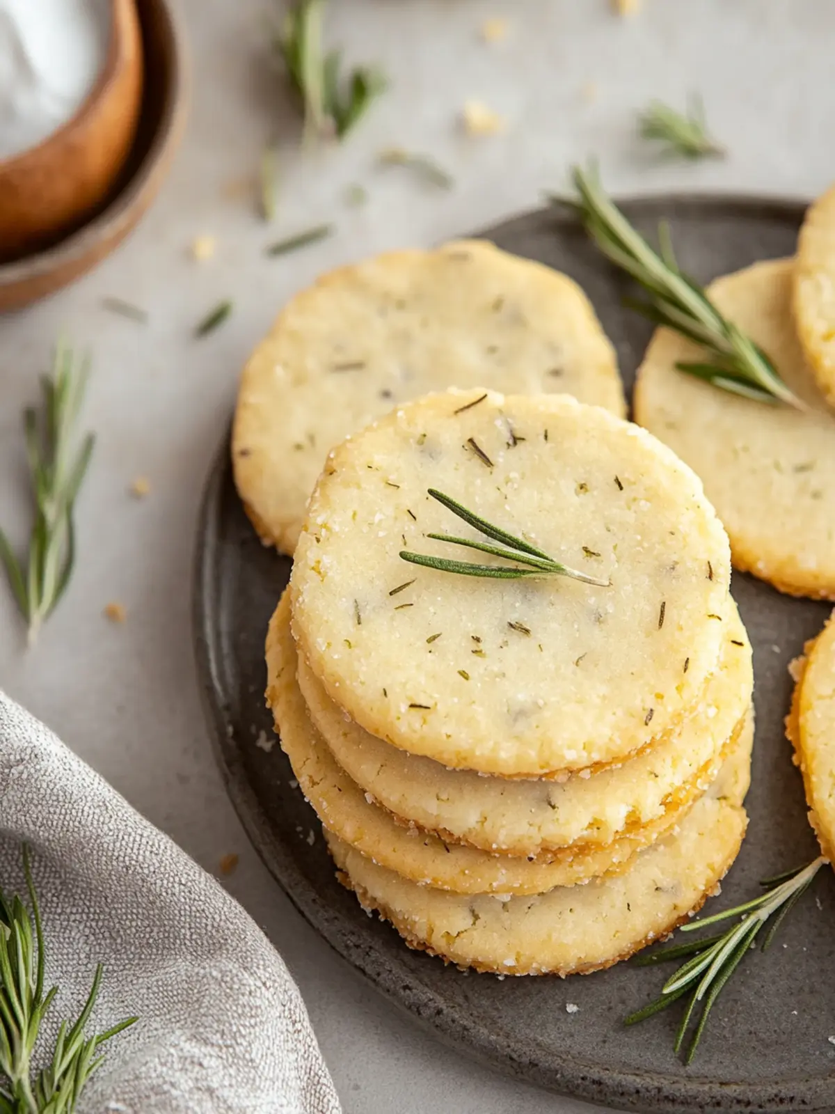 Savory Rosemary Shortbread Cookies for Gourmet Snacking Bliss 3 Rosemary Shortbread Cookies