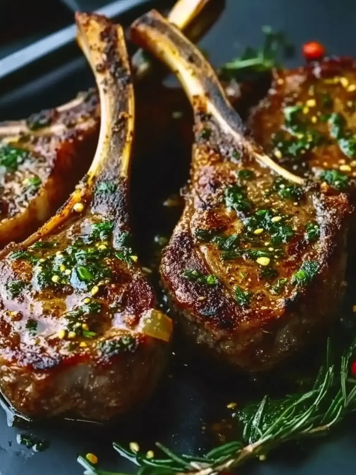 Juicy Garlic Butter Lamb Chops