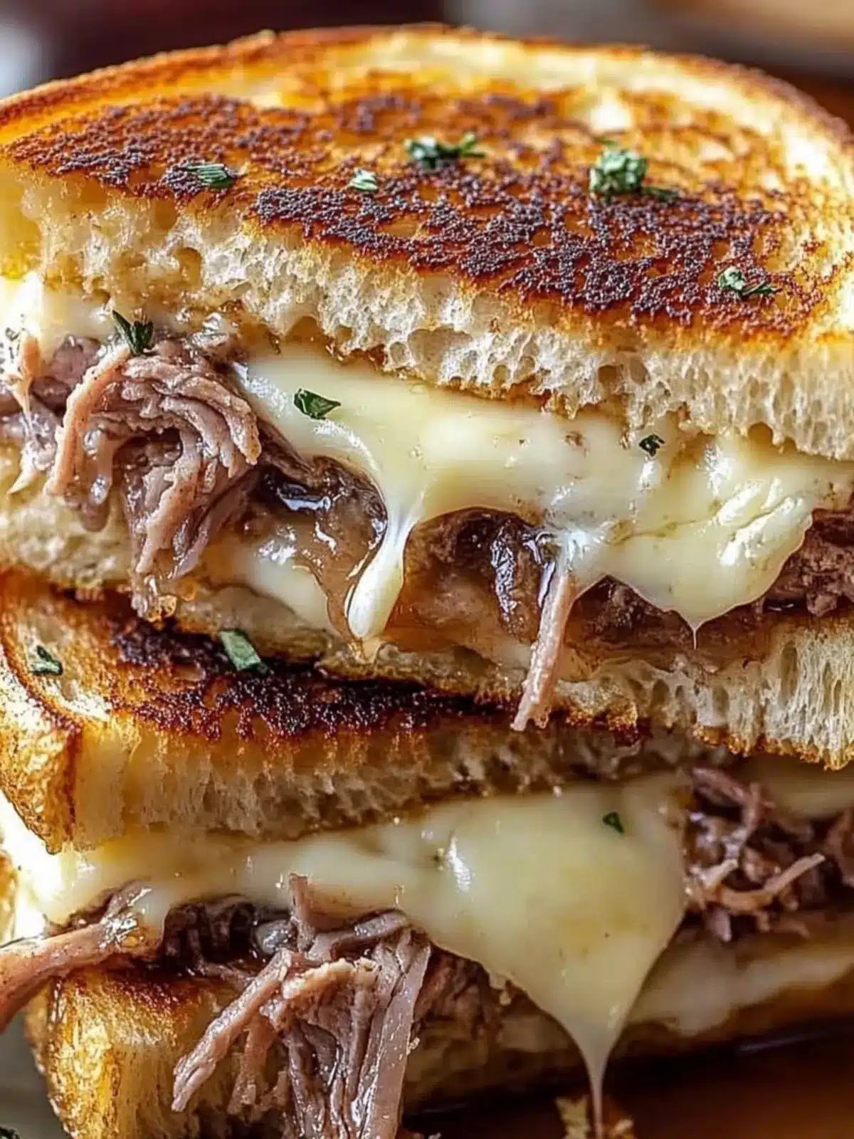 French Dip Grilled Cheese Recipe