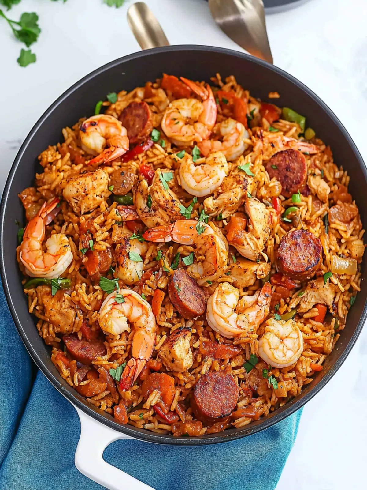 Authentic Jambalaya with Chicken, Shrimp, and Sausage Delight 4 Authentic Jambalaya with Chicken, Shrimp, and Sausage
