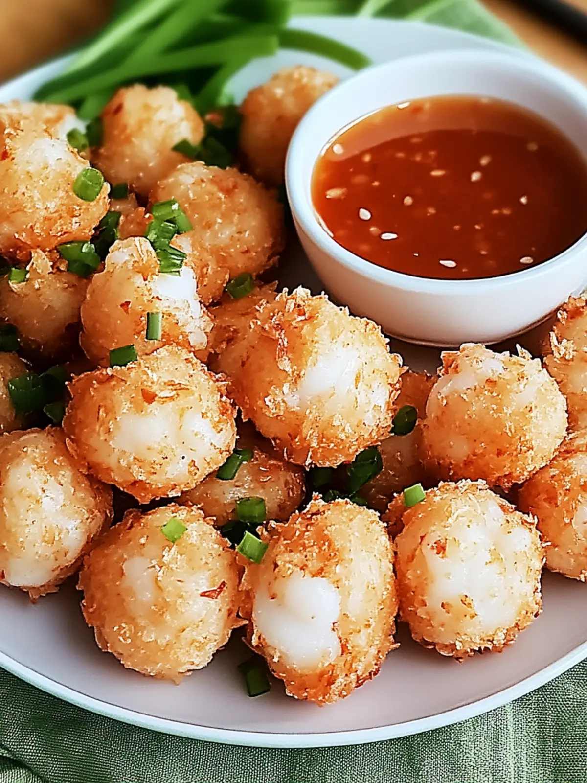 Crispy Shrimp Balls with Sweet Chili Sauce