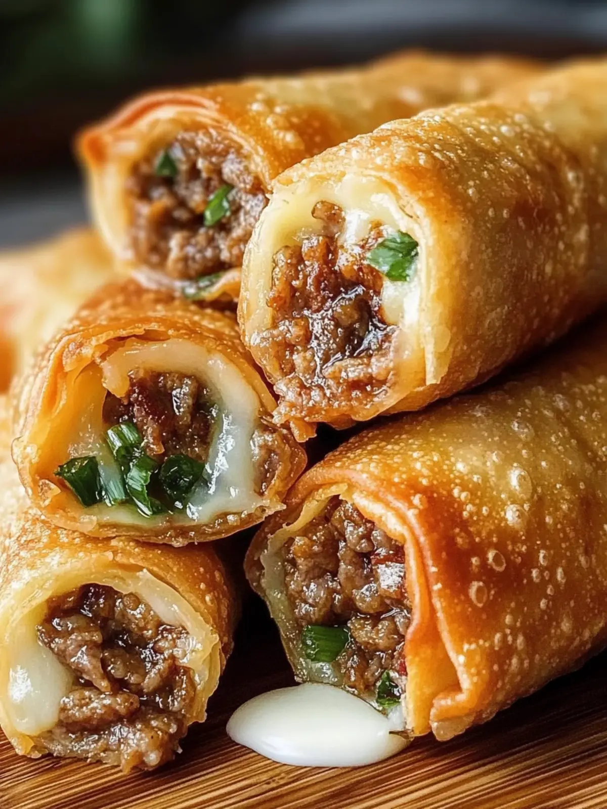 Crispy Philly Cheesesteak Egg Rolls