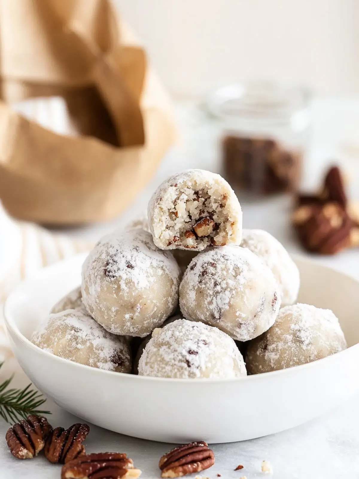 Buttery Pecan Snowballs: Melt-in-Your-Mouth Delight 2 Buttery Pecan Snowballs