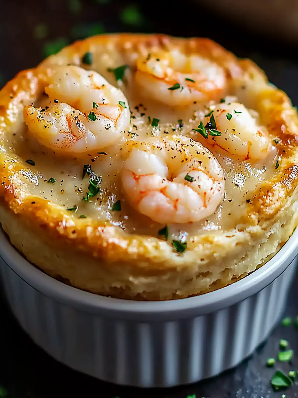 Savory Shrimp & Lobster Cheddar Bay Biscuit Pot Pie Delight 2 Shrimp & Lobster Cheddar Bay Biscuit Pot Pie