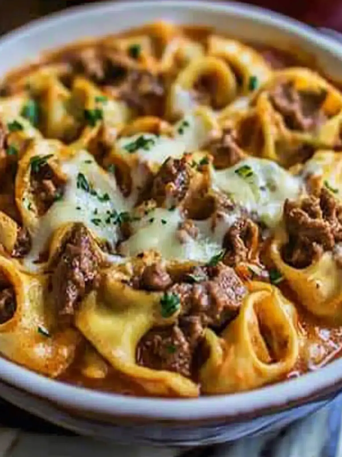 Cheesesteak Tortellini in Rich Provolone Sauce for Cozy Nights 3 Cheesesteak Tortellini in Rich Provolone Sauce