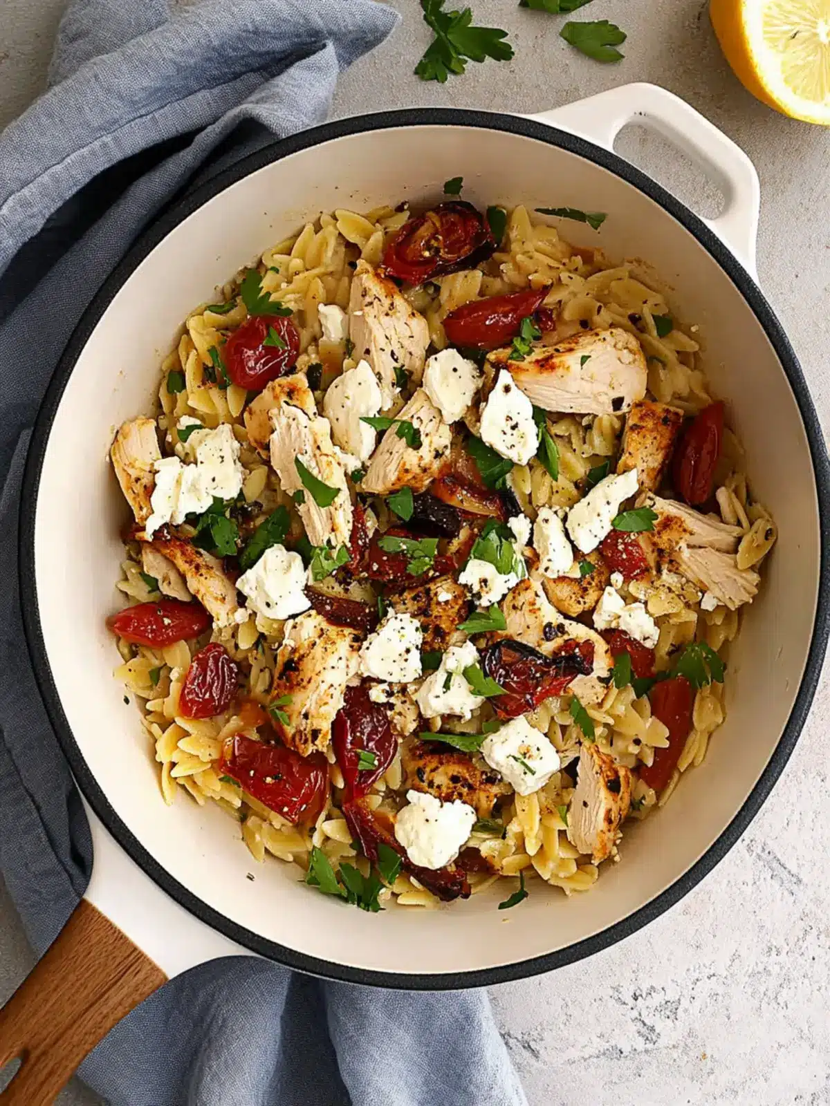 Mediterranean Chicken Orzo: Quick, Flavorful Weeknight Delight 5 Mediterranean Chicken Orzo