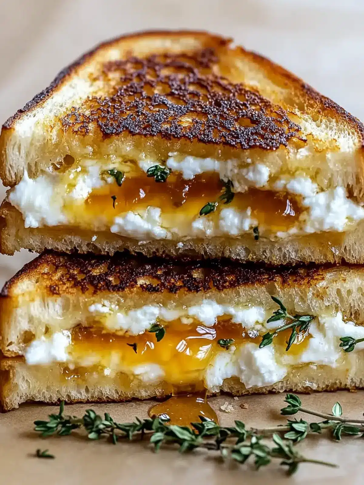 Goat Cheese Grilled Cheese with Honey Recipe