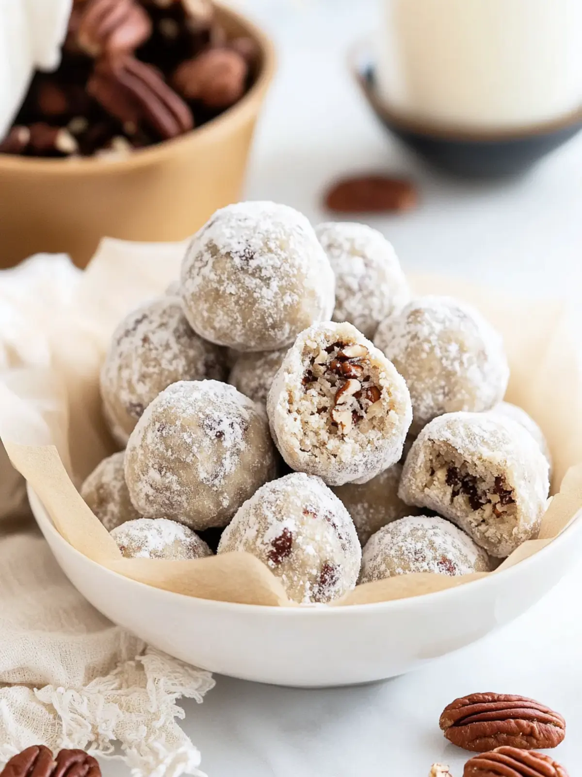 Buttery Pecan Snowballs: Melt-in-Your-Mouth Delight 5 Buttery Pecan Snowballs