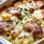 Savory Smothered Pork Chop Scalloped Potato Casserole Delight 6 Smothered Pork Chop Scalloped Potato Casserole