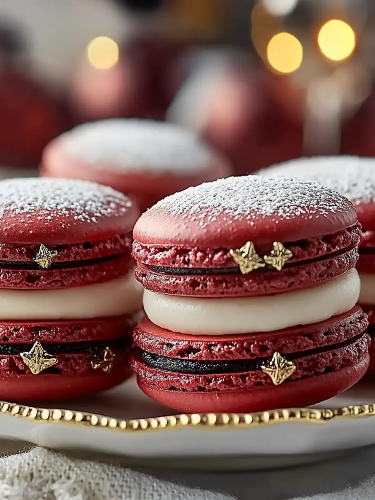 Santa Belt Christmas Macarons: A Festive Treat Delight 4 Santa Belt Christmas Macarons