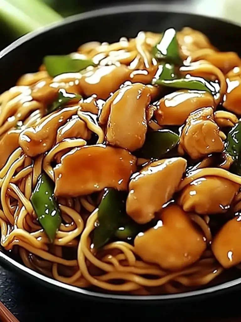 Garlic Chicken Lo Mein