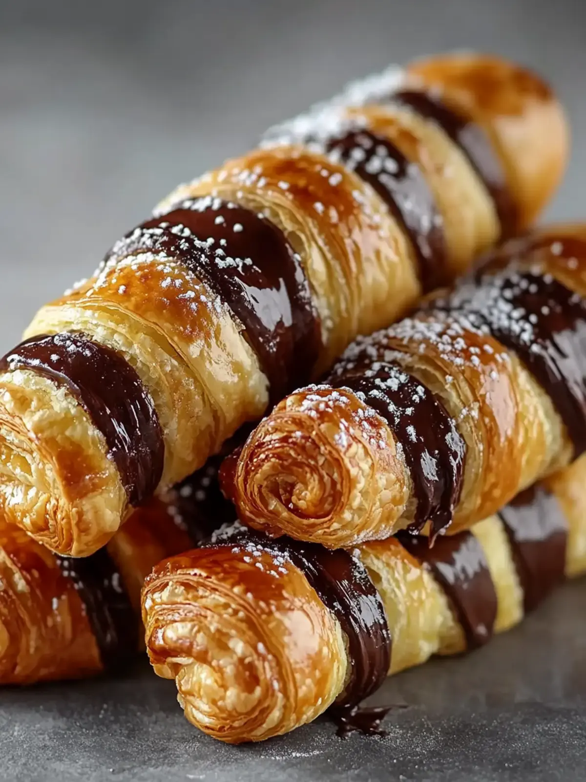 Triple Chocolate Puff Pastry Twists