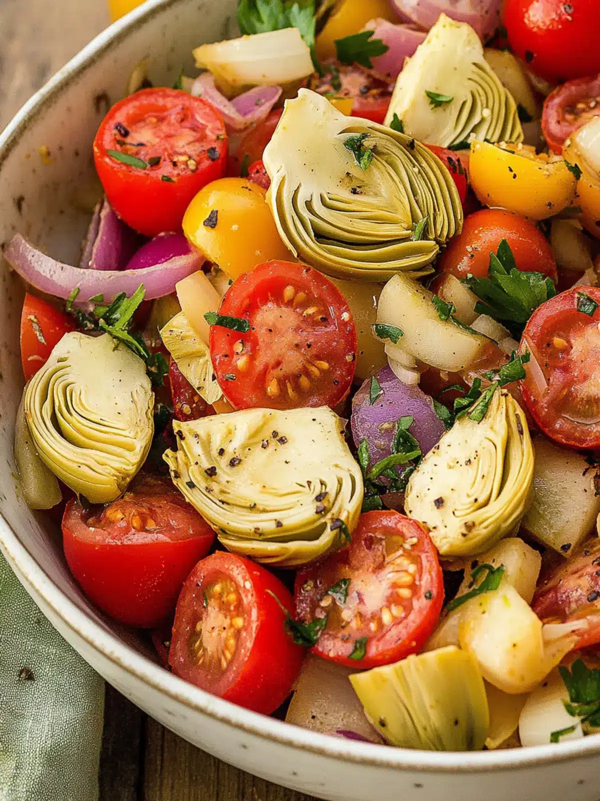 Tuscan Artichoke Tomato Salad