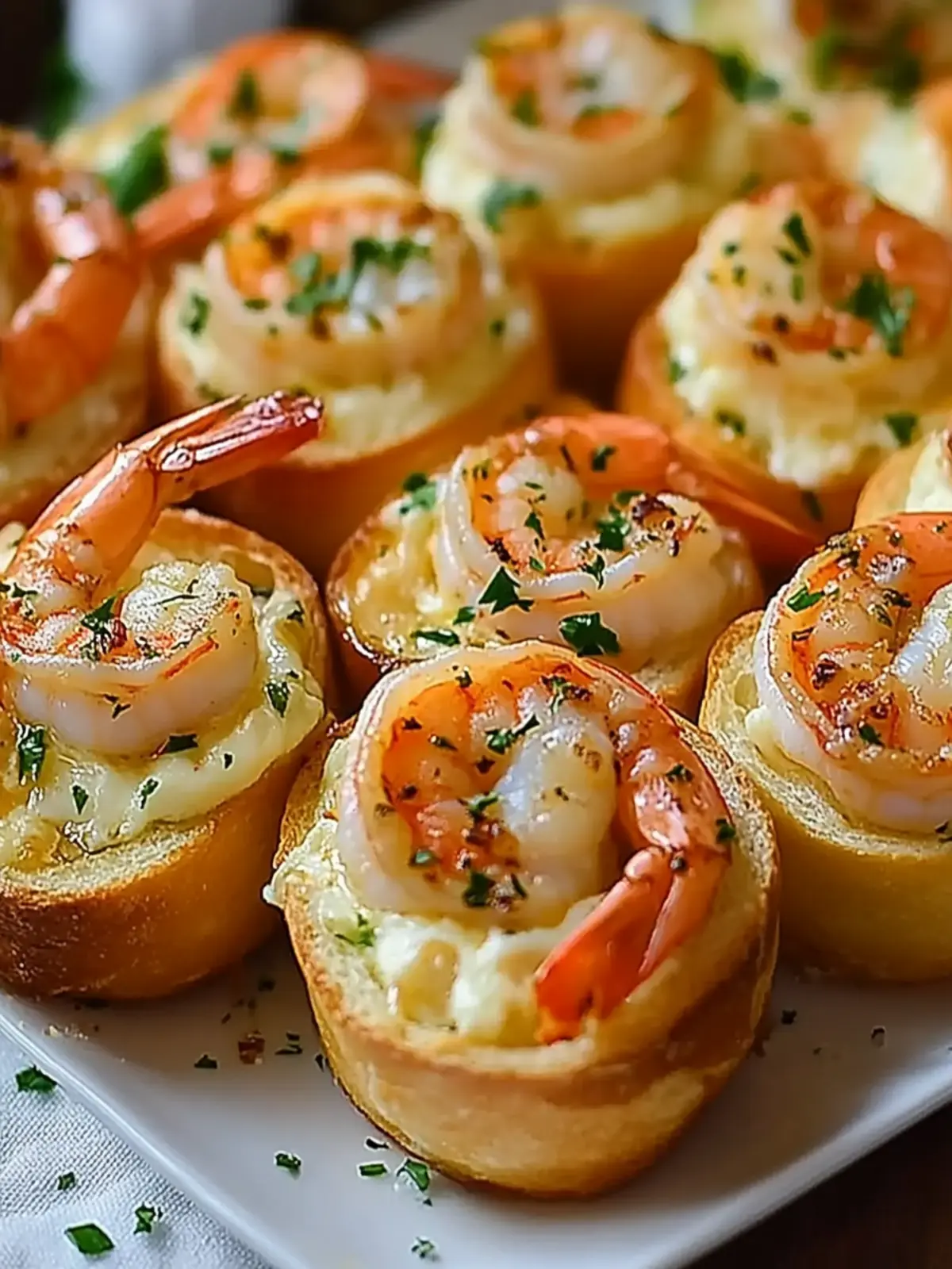 Amazing Crabby Shrimp Stuffed Garlic Bread Bombs