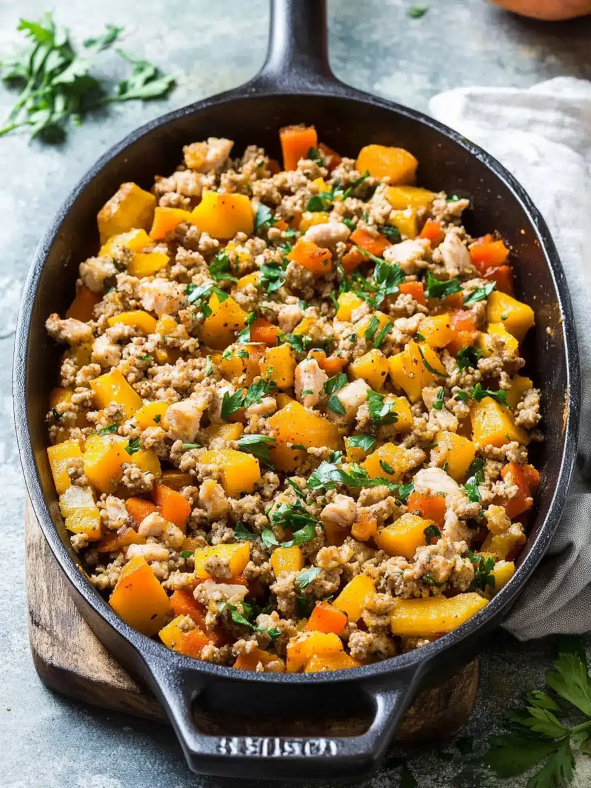 Savor Roasted Butternut Squash With Ground Turkey Delight 2 Roasted Butternut Squash With Ground Turkey