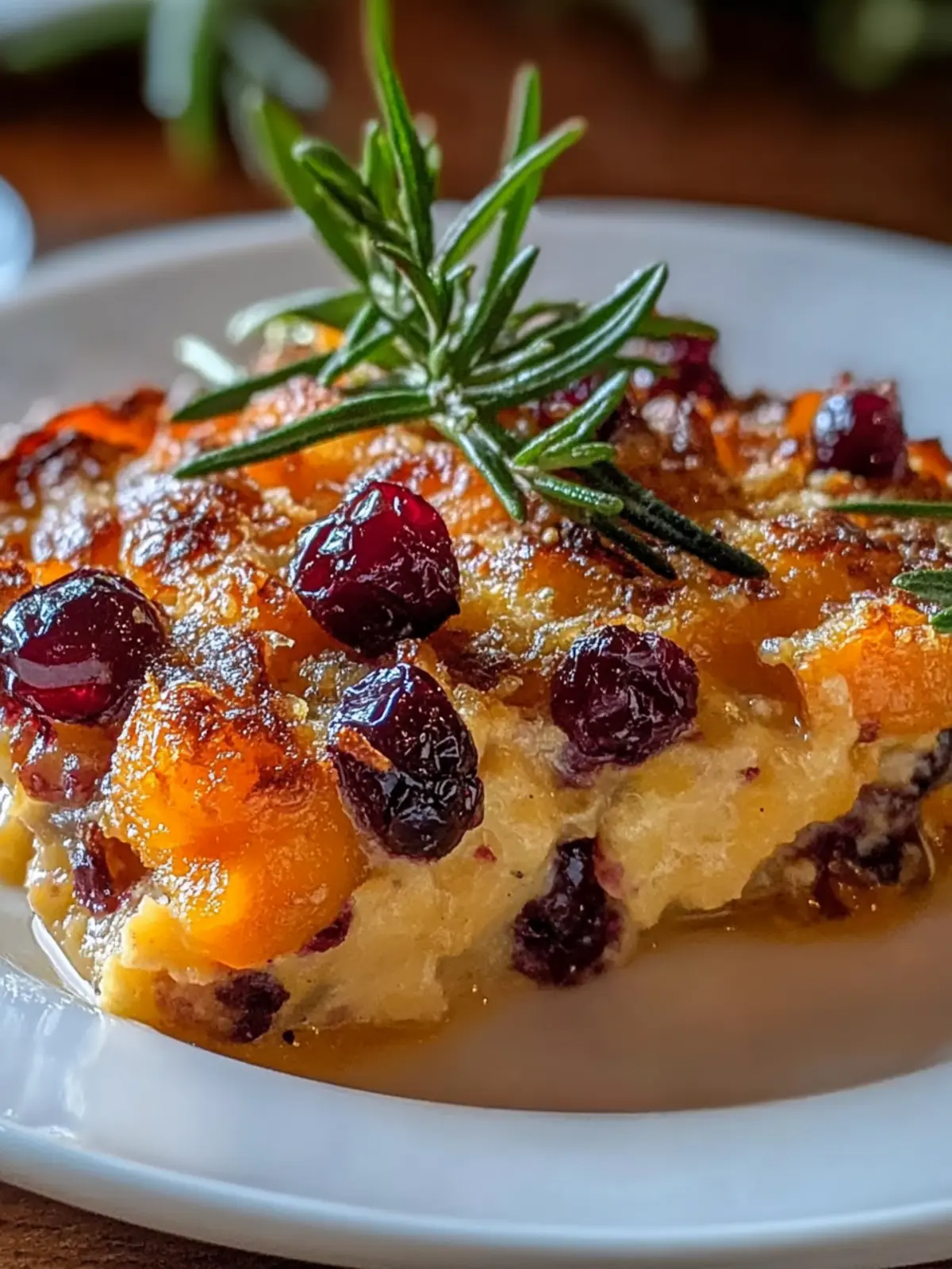 Sweet Potato & Cranberry Gratin