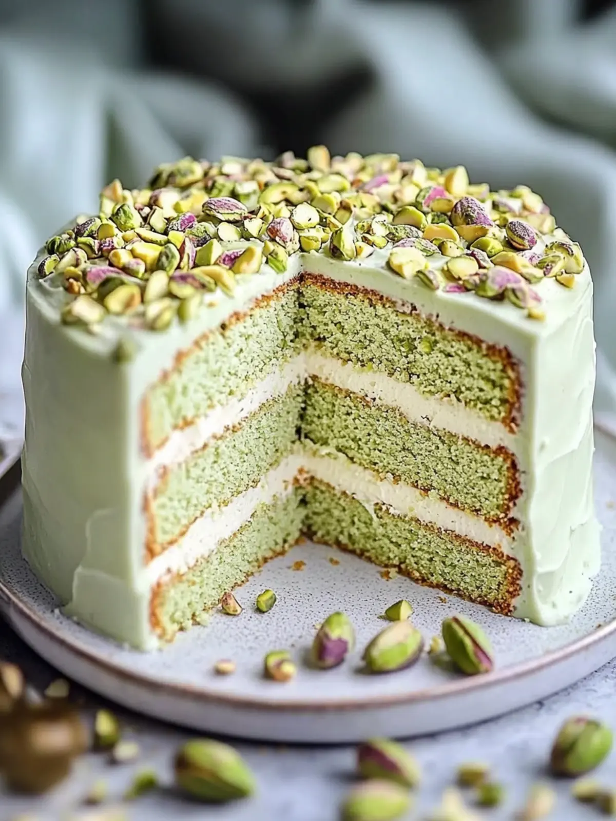 Irresistible White Chocolate Pistachio Cake for Every Celebration 3 White Chocolate Pistachio Cake