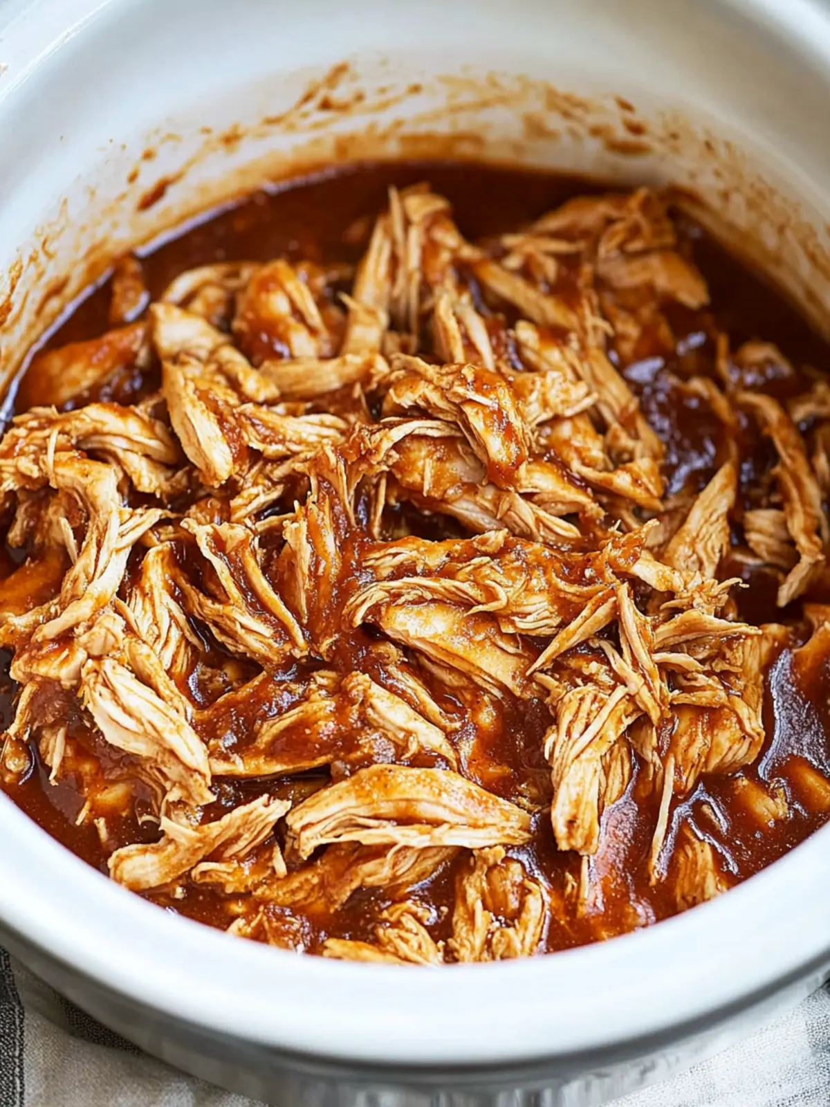 Crockpot BBQ Shredded Chicken