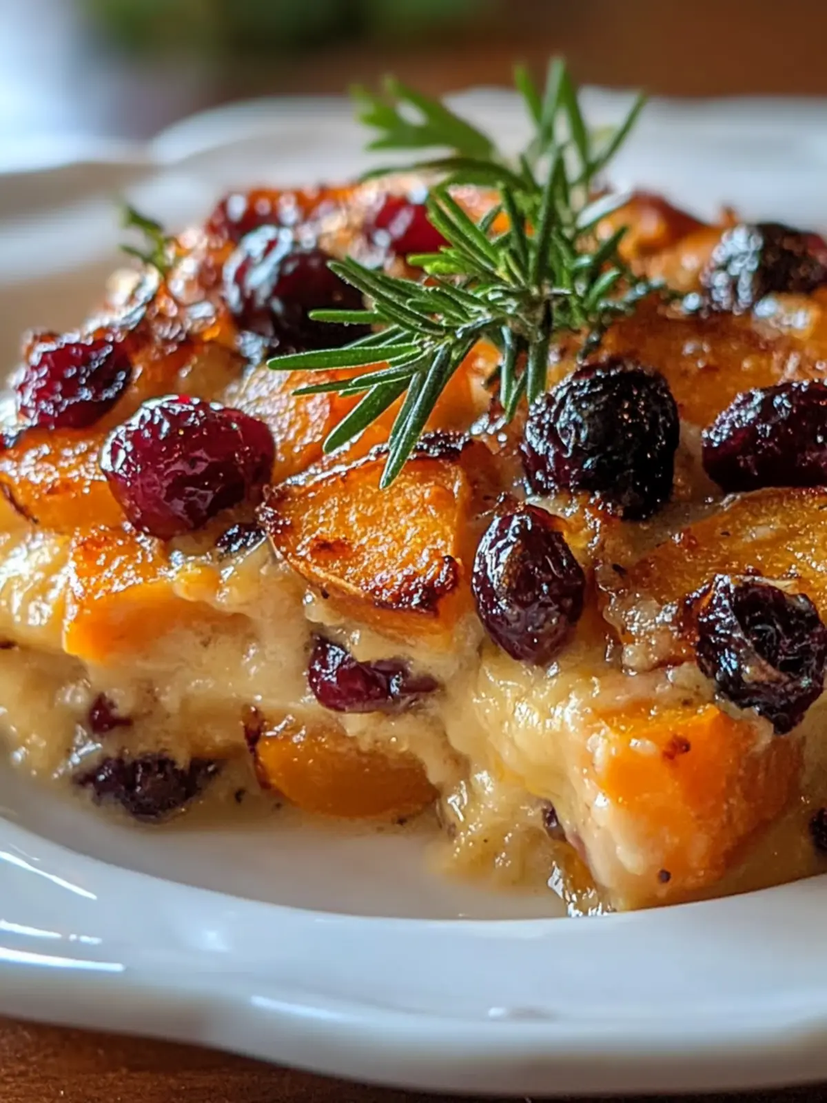 Sweet Potato & Cranberry Gratin