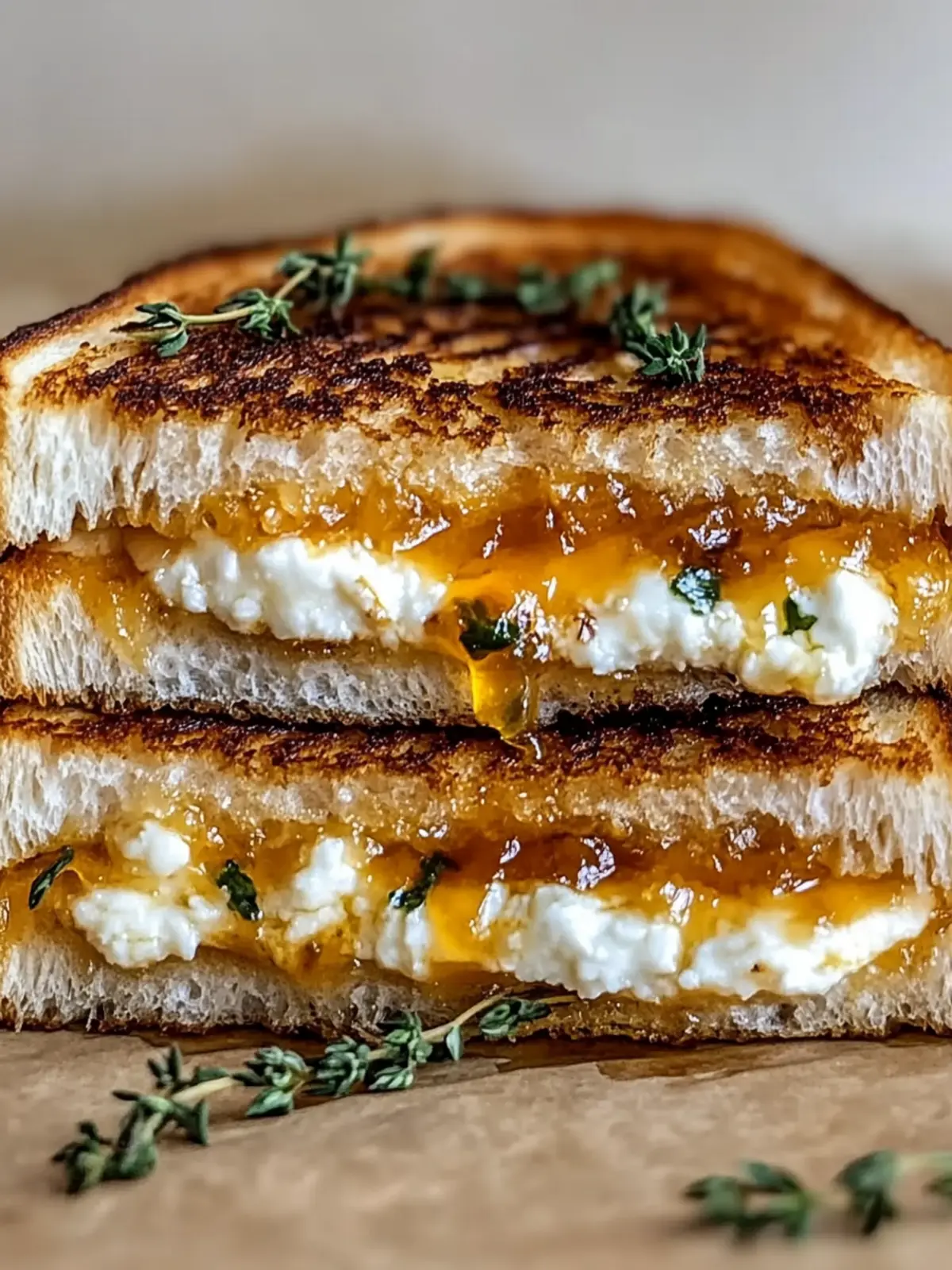 Goat Cheese Grilled Cheese with Honey Recipe