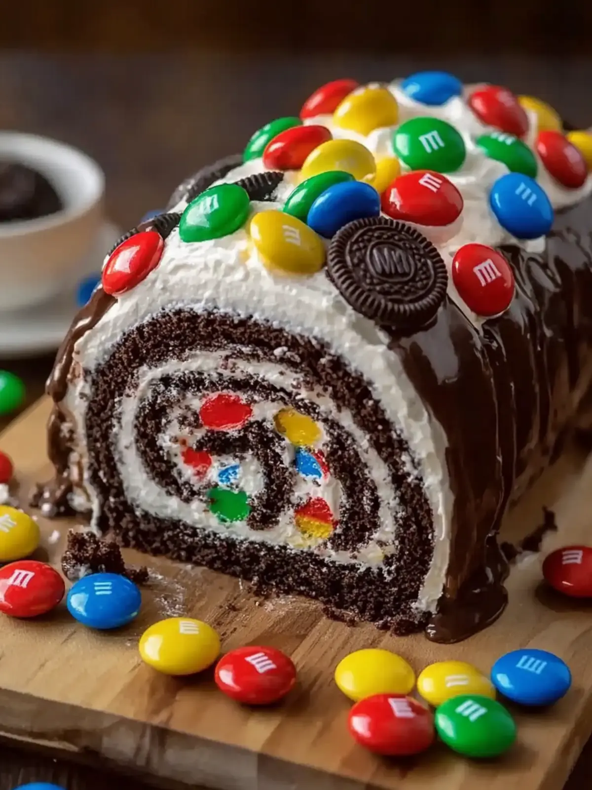M&M's Ferrero Oreo Cake Roll Recipe You'll Adore Every Bite 2 M&M’s Ferrero Oreo Cake Roll Recipe