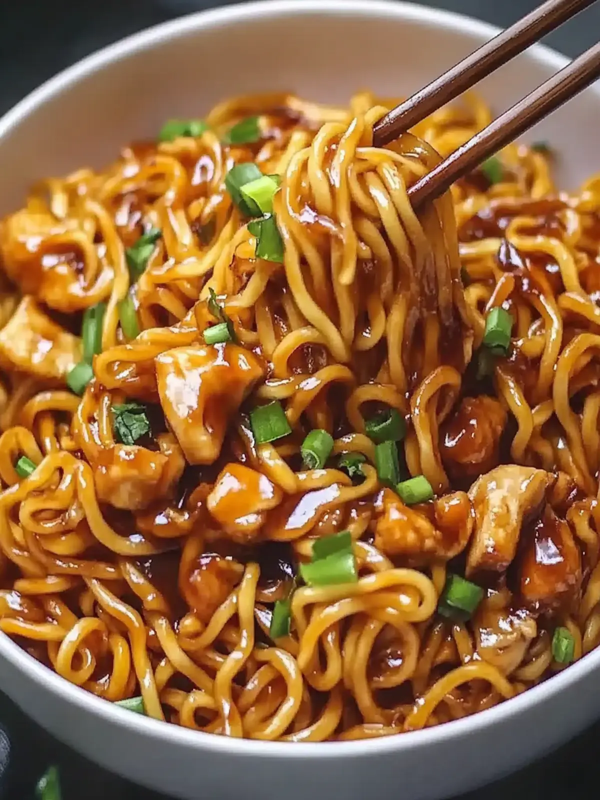 Sticky Garlic Chicken Noodles for a Cozy Night In 4 Sticky Garlic Chicken Noodles