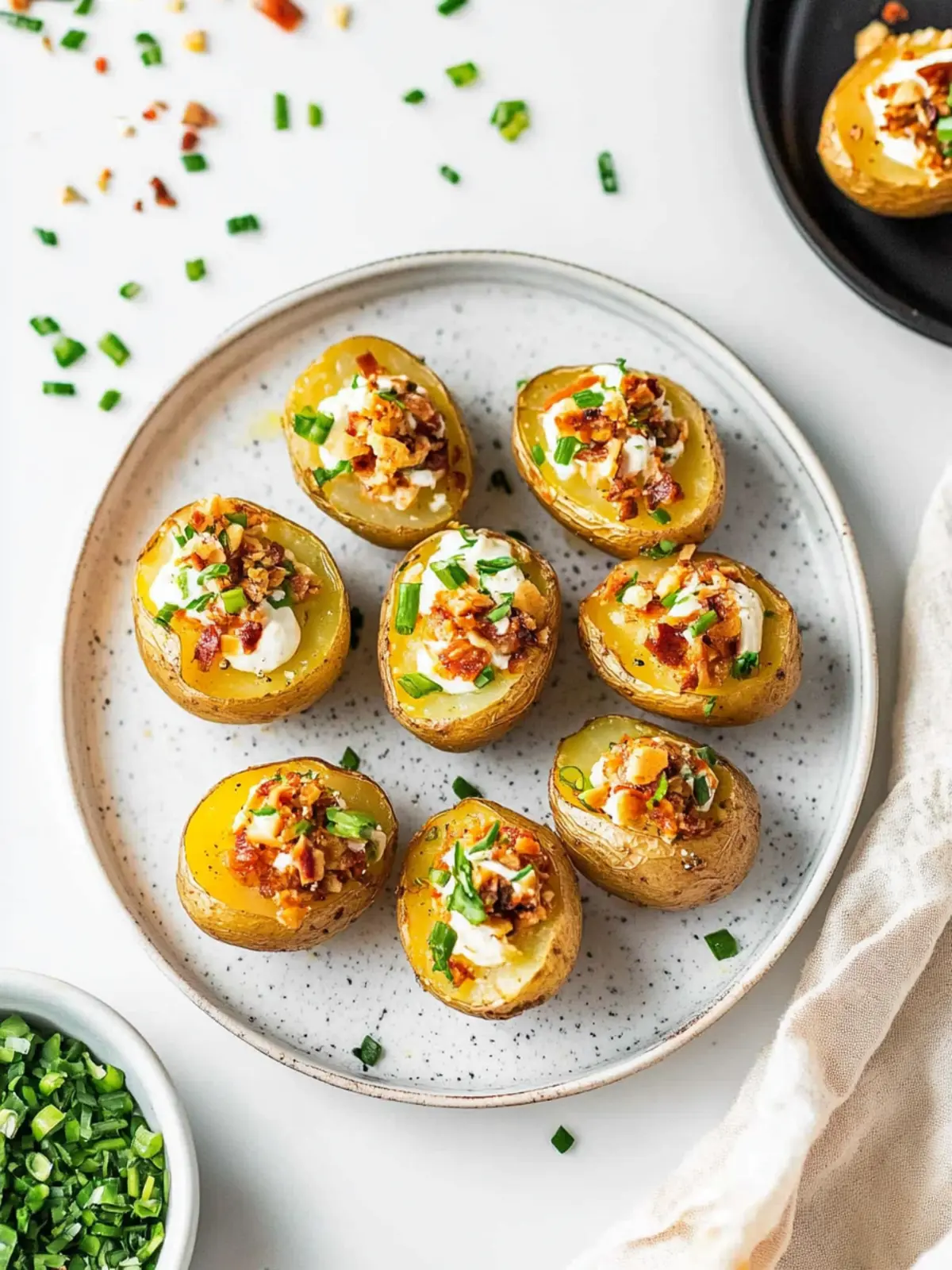 Irresistible Mini Baked Potatoes for a Cozy Gathering 3 Mini Baked Potatoes