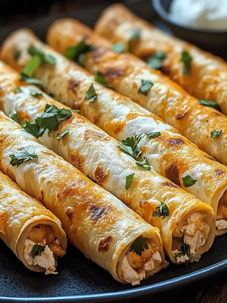 Crispy Chicken Taquitos