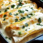 Creamy White Chicken Enchiladas That Whisk You Away Home 3 Creamy White Chicken Enchiladas