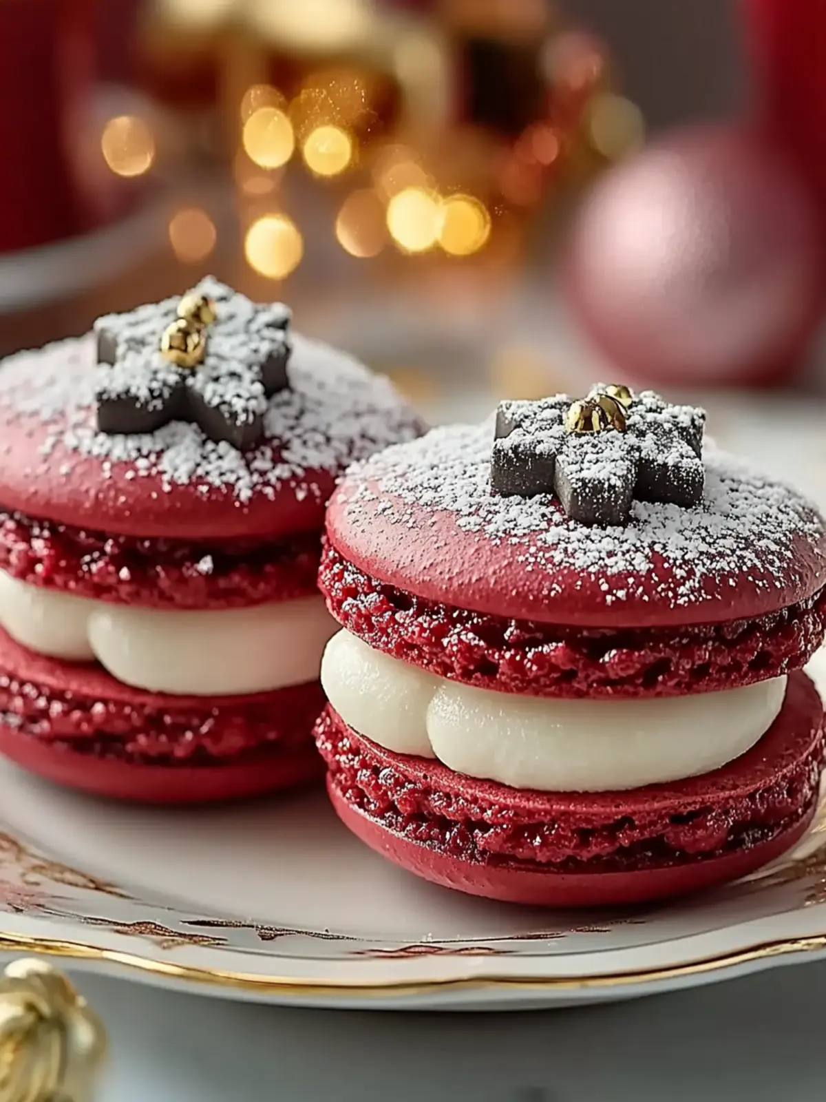 Santa Belt Christmas Macarons: A Festive Treat Delight 2 Santa Belt Christmas Macarons