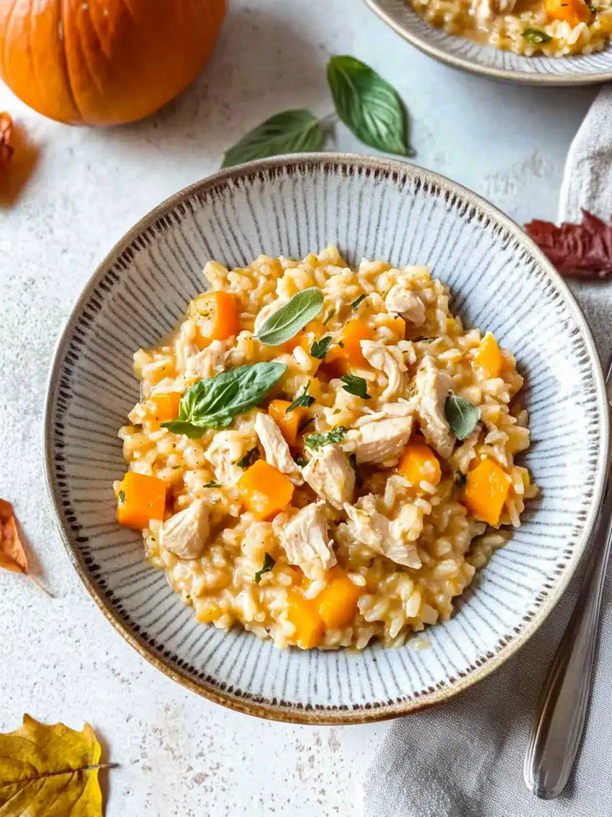 Creamy Chicken and Pumpkin Risotto for Cozy Fall Nights 2 Chicken and Pumpkin Risotto